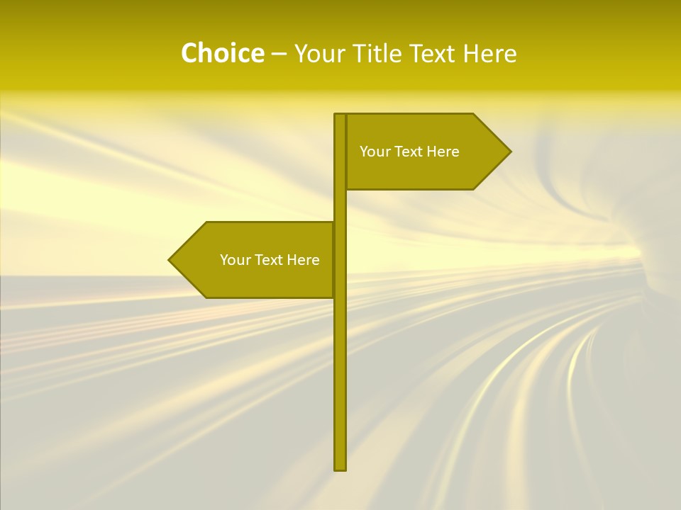 Connection Empty Perspective PowerPoint Template