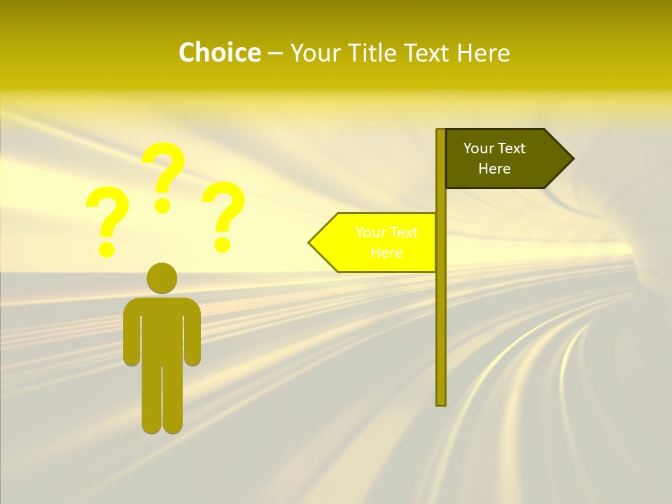 Connection Empty Perspective PowerPoint Template