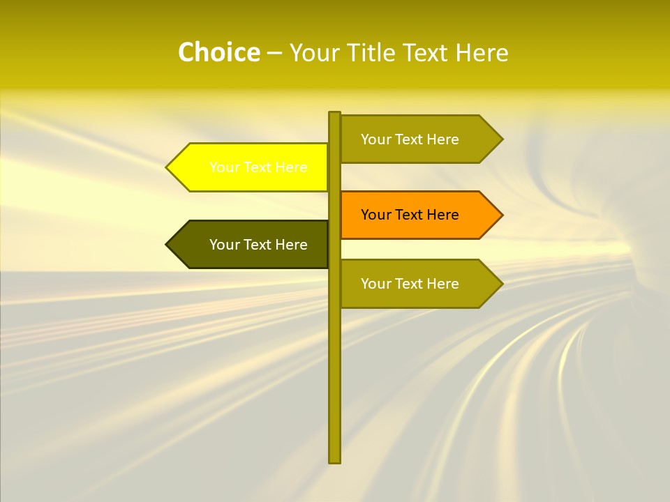 Connection Empty Perspective PowerPoint Template