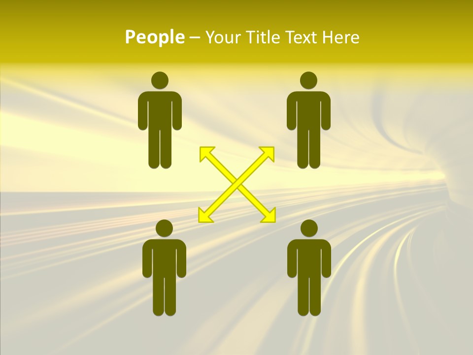 Connection Empty Perspective PowerPoint Template