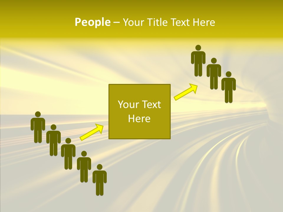 Connection Empty Perspective PowerPoint Template