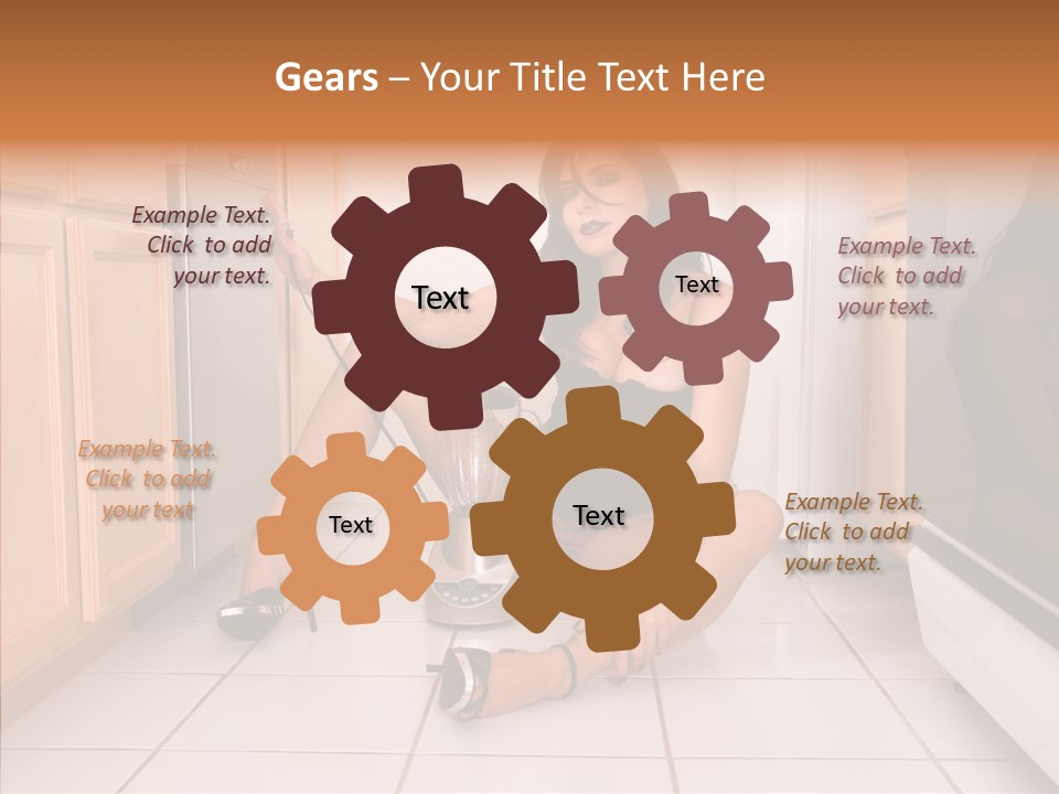 Naughty Ruffles Retro PowerPoint Template