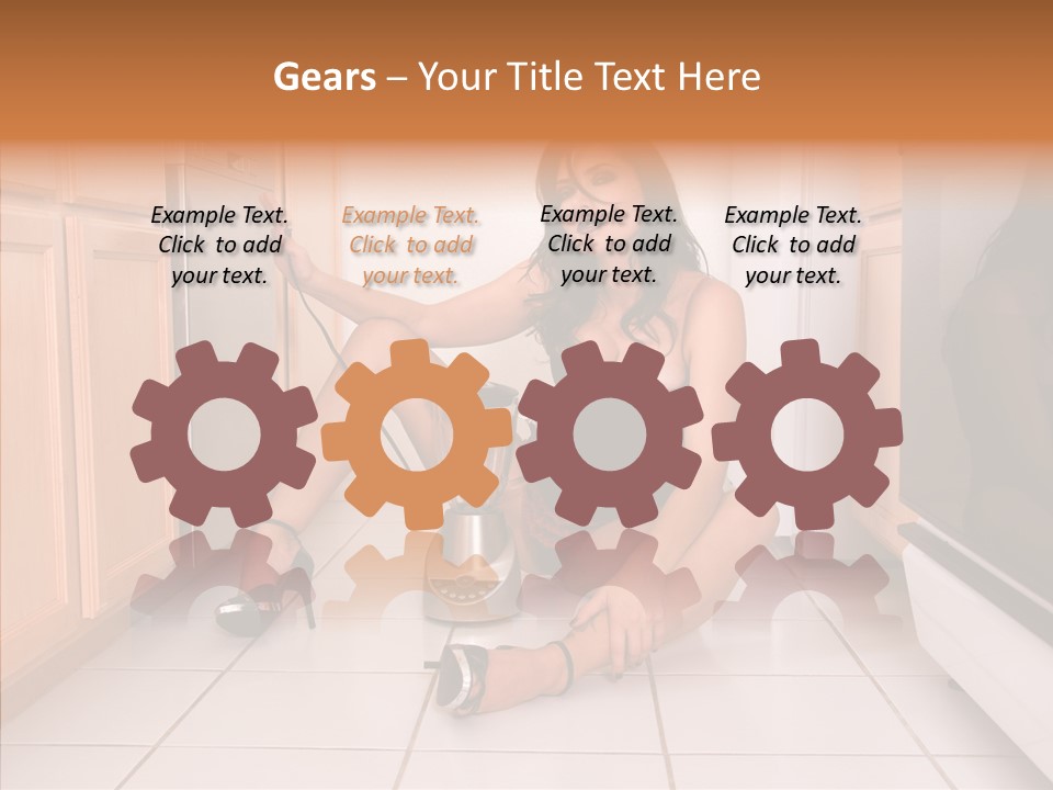 Naughty Ruffles Retro PowerPoint Template