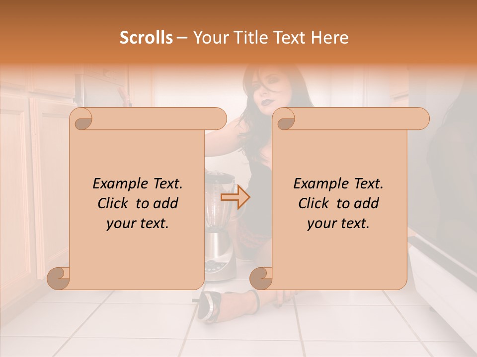 Naughty Ruffles Retro PowerPoint Template