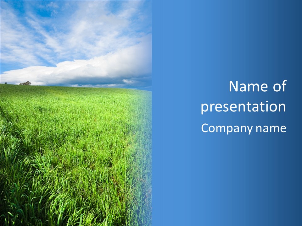 Outdoor Scenic Environment PowerPoint Template