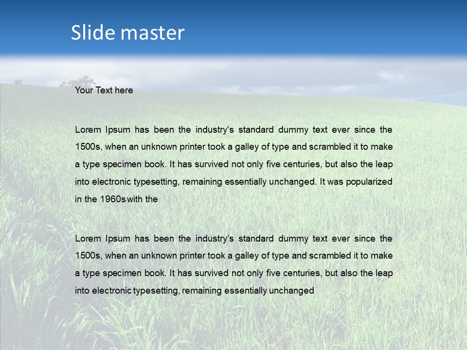 Outdoor Scenic Environment PowerPoint Template
