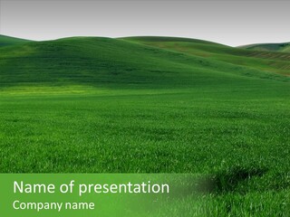 Idyllic Green Palouse PowerPoint Template