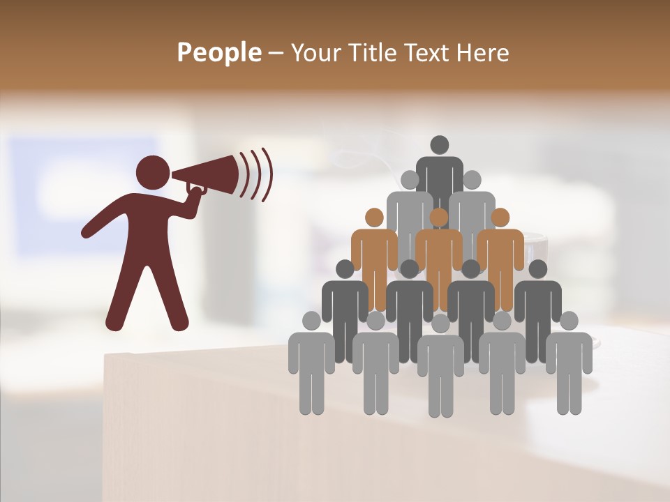 Corporate Communication People PowerPoint Template