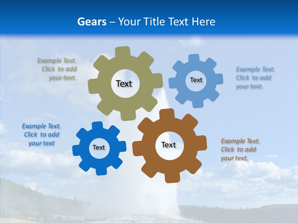 Spring Water Old PowerPoint Template