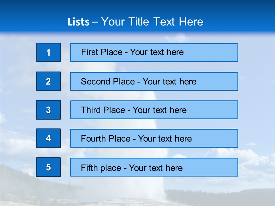 Spring Water Old PowerPoint Template