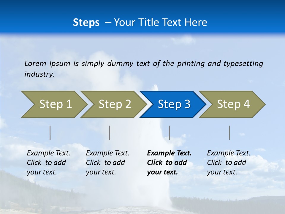 Spring Water Old PowerPoint Template