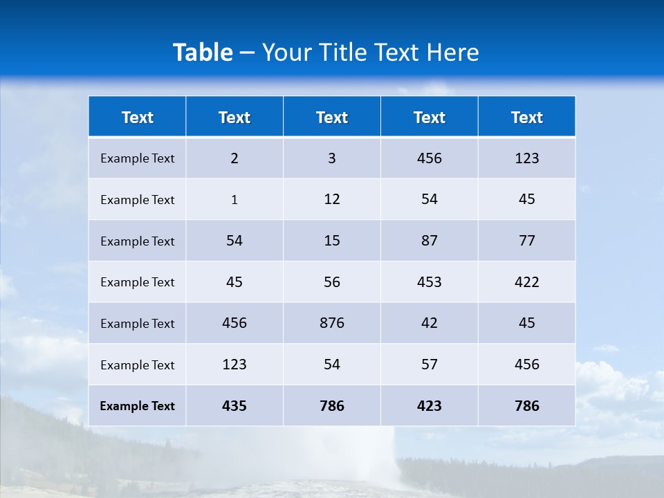 Spring Water Old PowerPoint Template