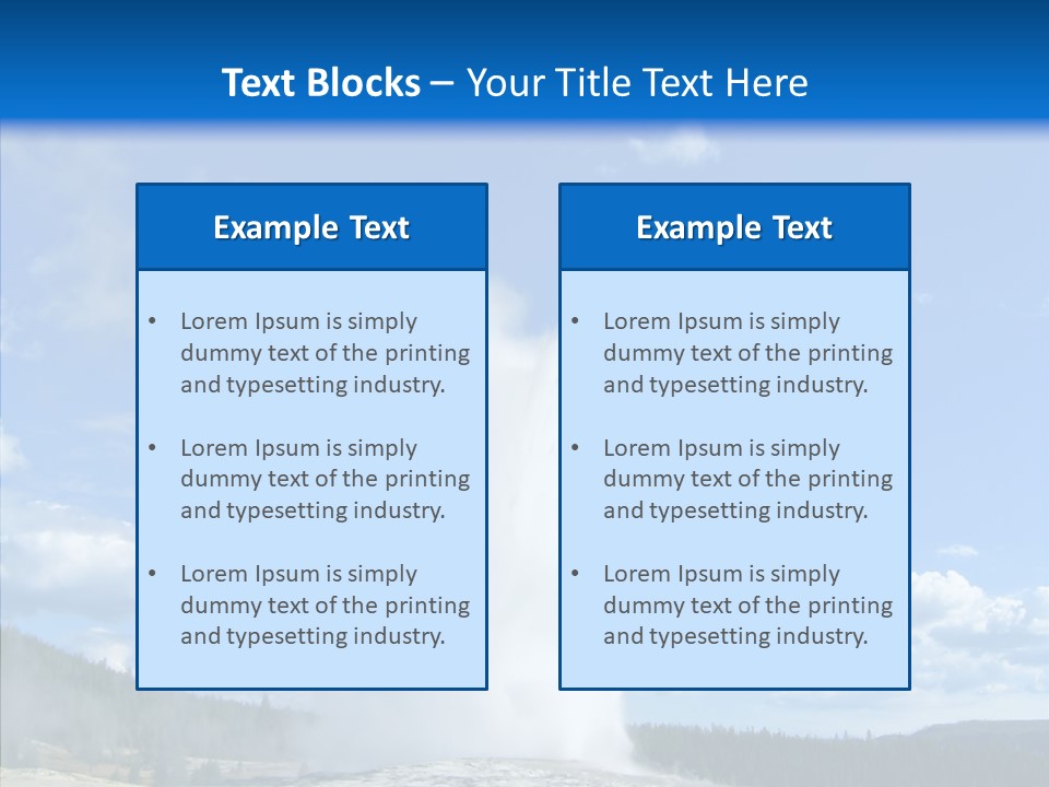 Spring Water Old PowerPoint Template