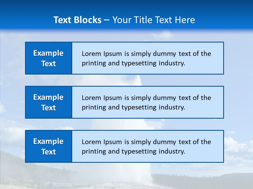 Spring Water Old PowerPoint Template