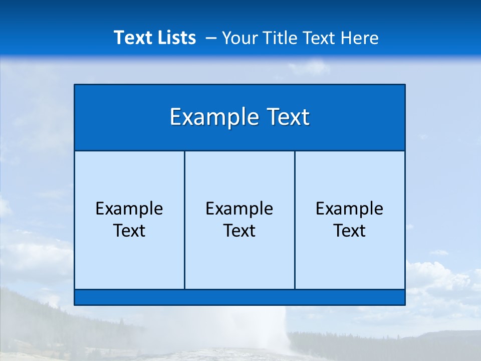 Spring Water Old PowerPoint Template