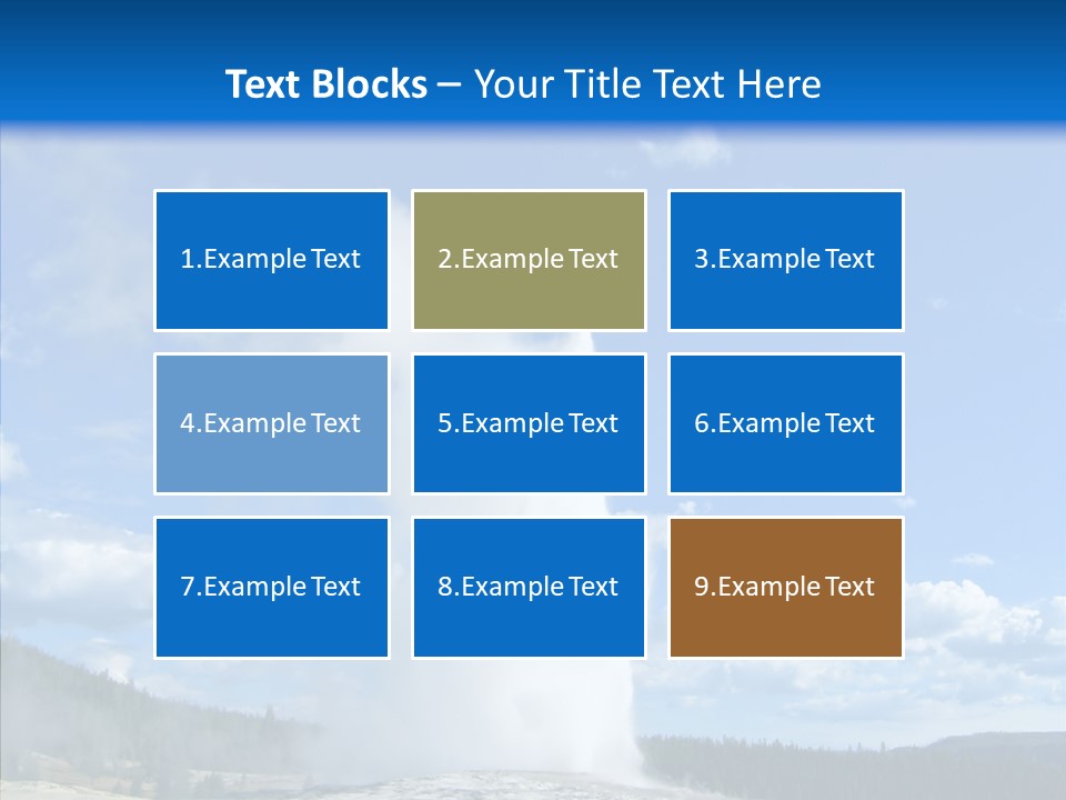 Spring Water Old PowerPoint Template