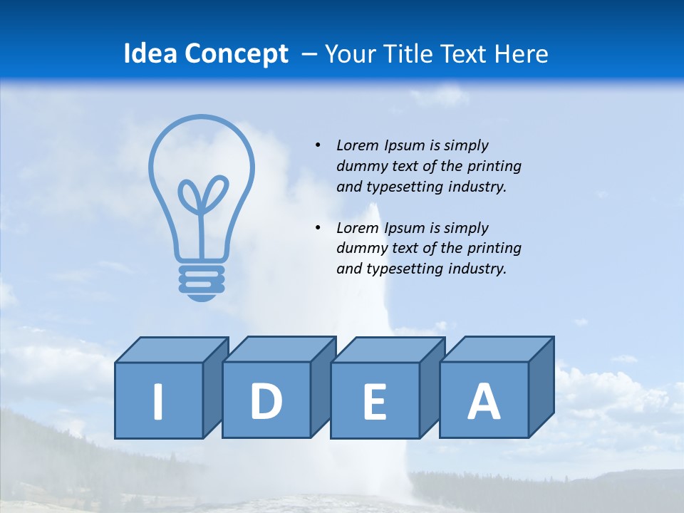 Spring Water Old PowerPoint Template