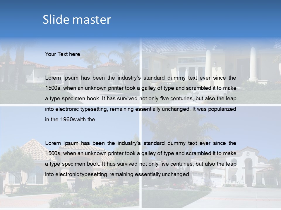 Real Flowers Architecture PowerPoint Template