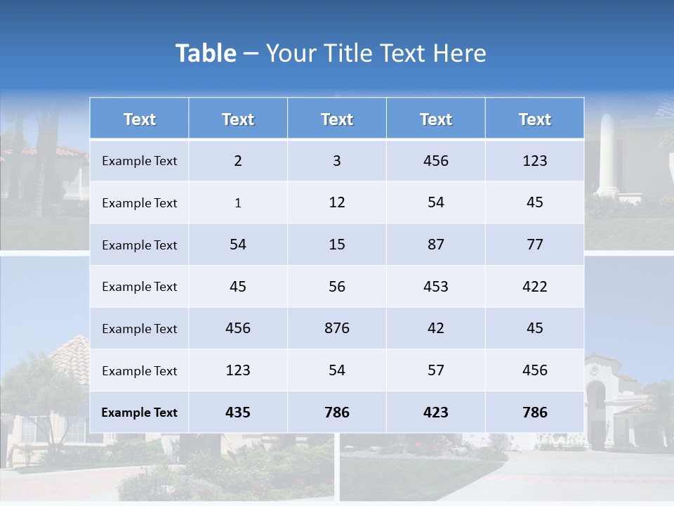 Real Flowers Architecture PowerPoint Template