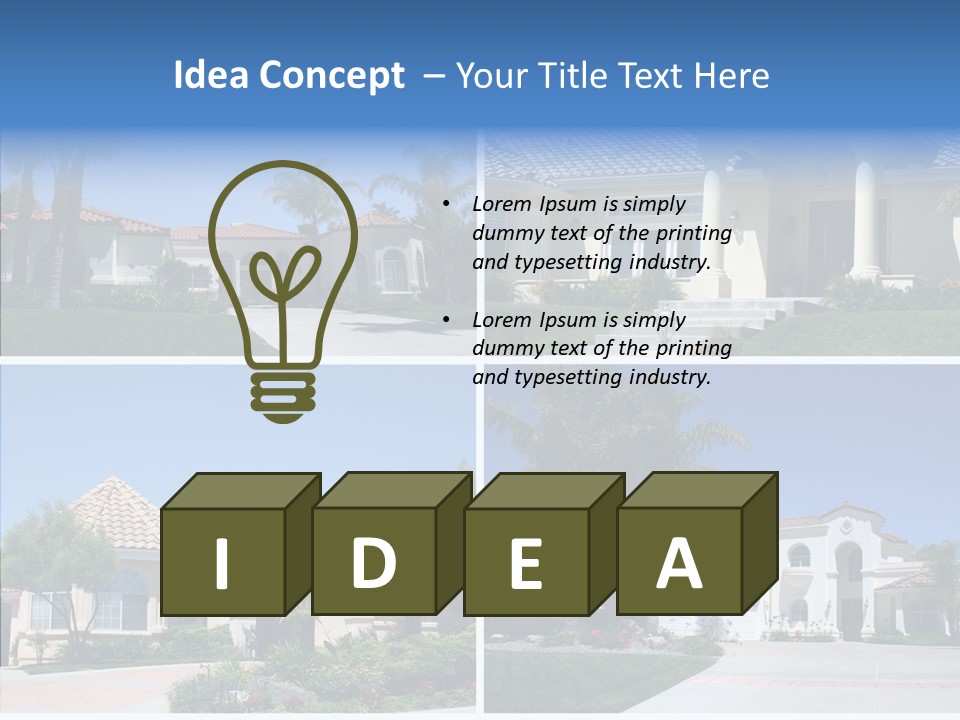 Real Flowers Architecture PowerPoint Template