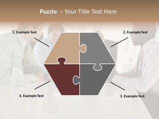 Businesswoman Discussing Seating PowerPoint Template
