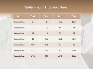 Businesswoman Discussing Seating PowerPoint Template
