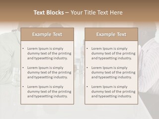 Businesswoman Discussing Seating PowerPoint Template