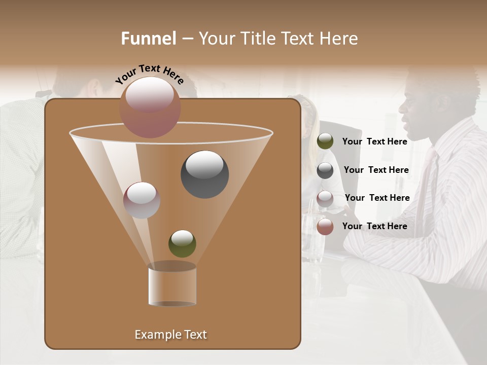 Businesswoman Discussing Seating PowerPoint Template