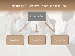 Businesswoman Discussing Seating PowerPoint Template