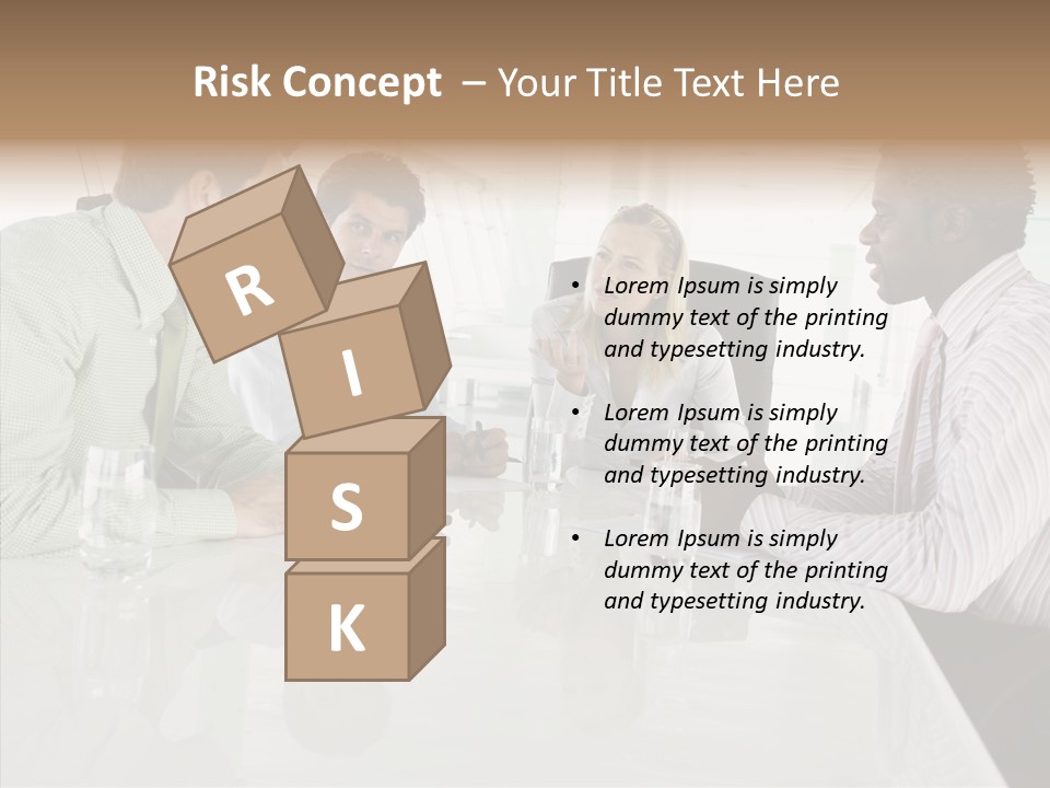 Businesswoman Discussing Seating PowerPoint Template