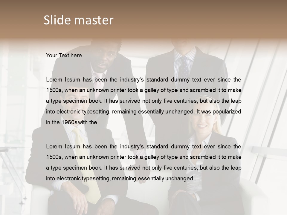 Leader People Woman PowerPoint Template