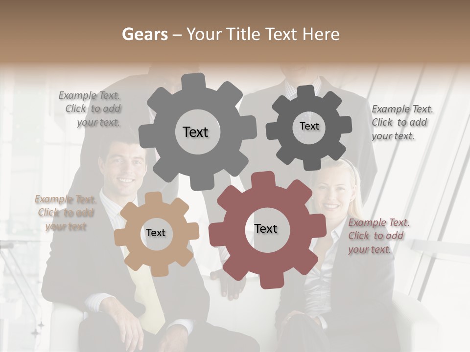 Leader People Woman PowerPoint Template