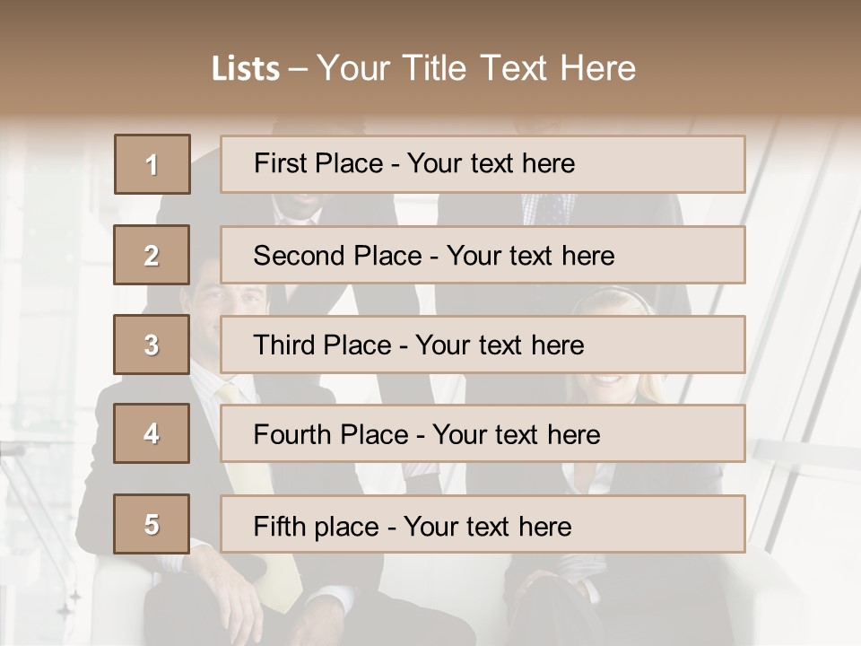 Leader People Woman PowerPoint Template