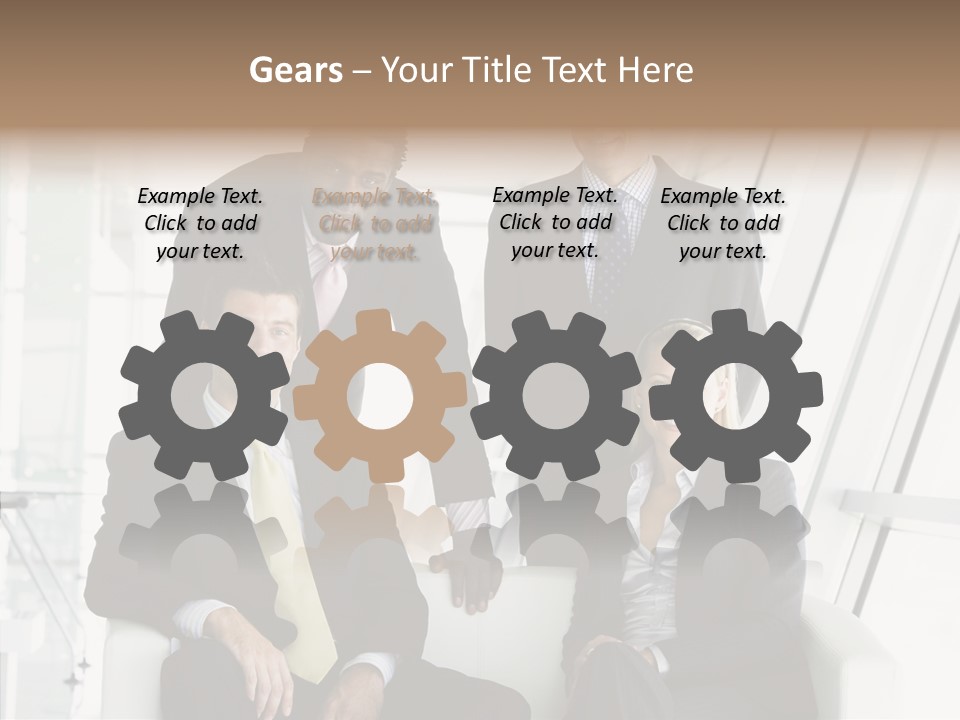 Leader People Woman PowerPoint Template