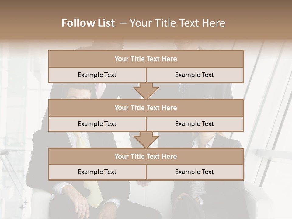 Leader People Woman PowerPoint Template