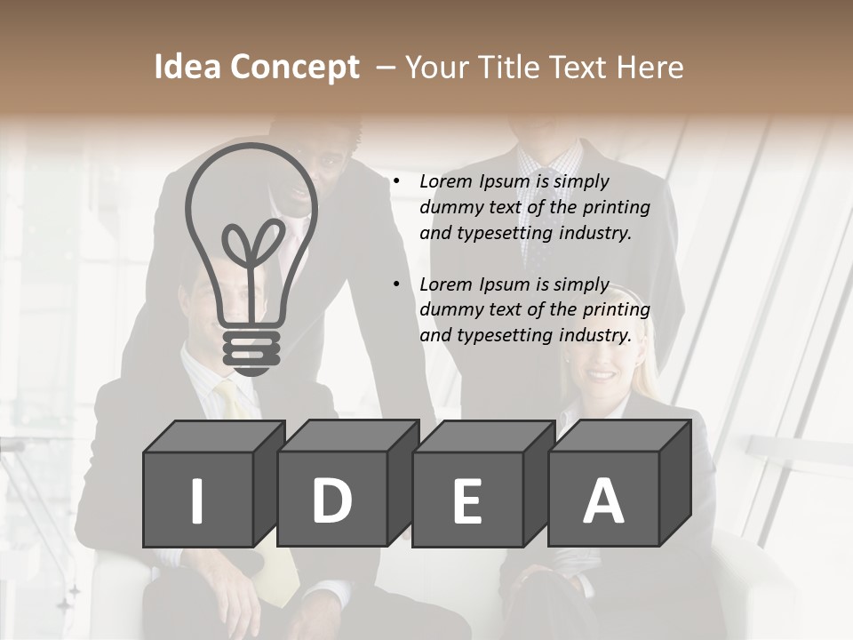 Leader People Woman PowerPoint Template