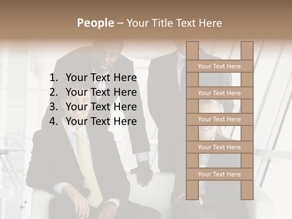 Leader People Woman PowerPoint Template
