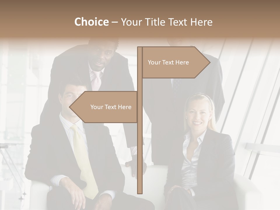 Leader People Woman PowerPoint Template