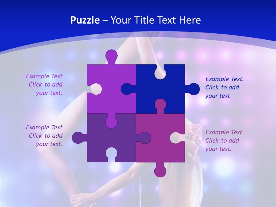 Black Pretty Young PowerPoint Template