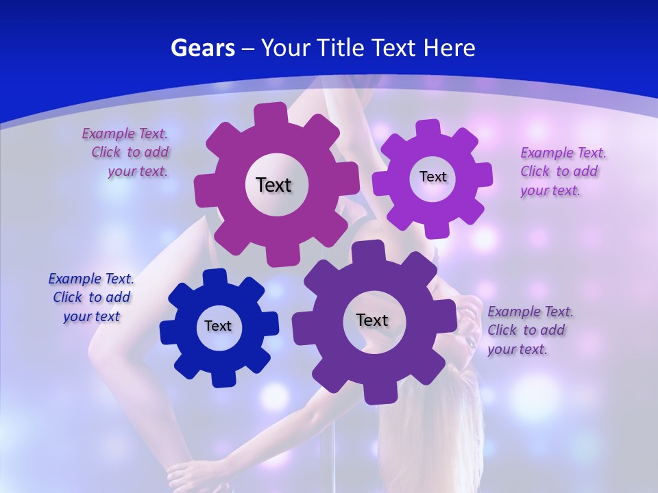 Black Pretty Young PowerPoint Template