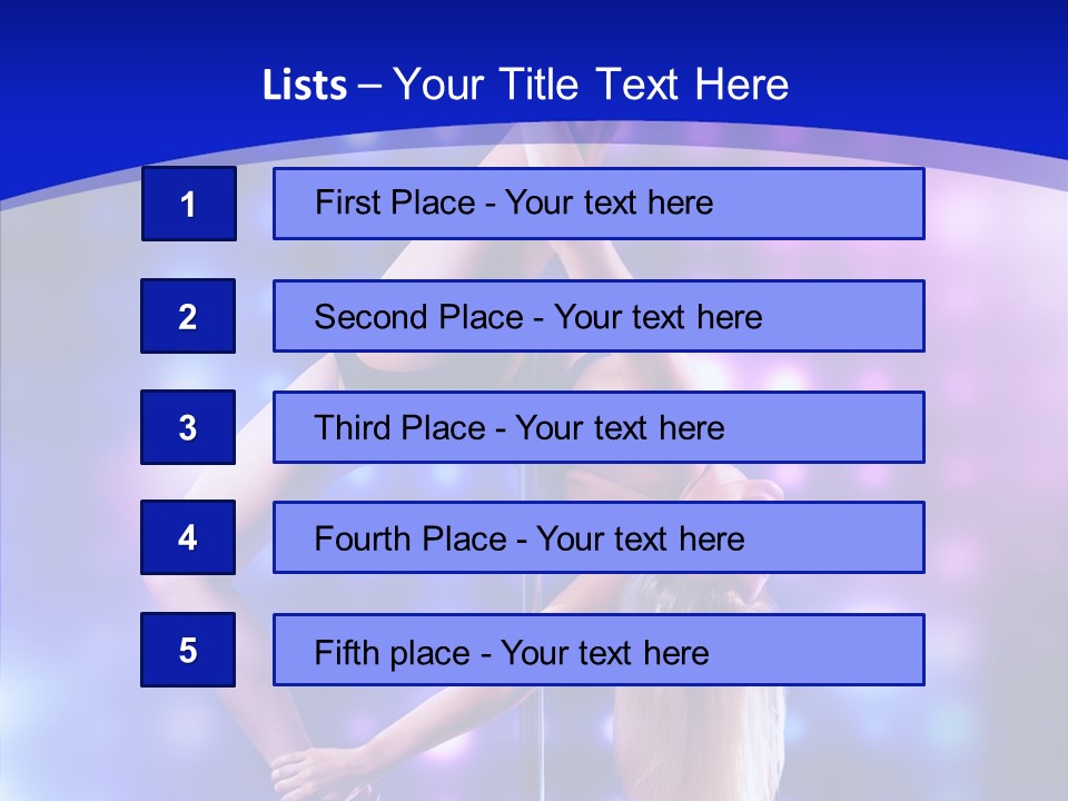 Black Pretty Young PowerPoint Template
