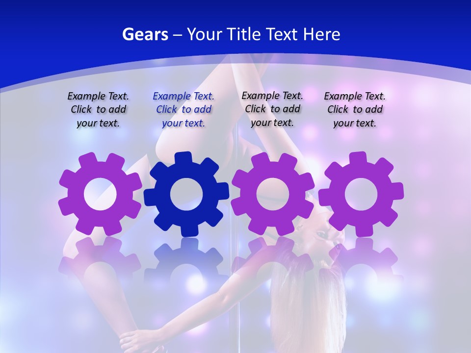 Black Pretty Young PowerPoint Template