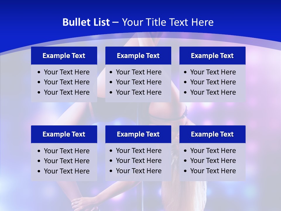 Black Pretty Young PowerPoint Template