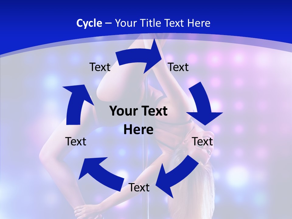 Black Pretty Young PowerPoint Template