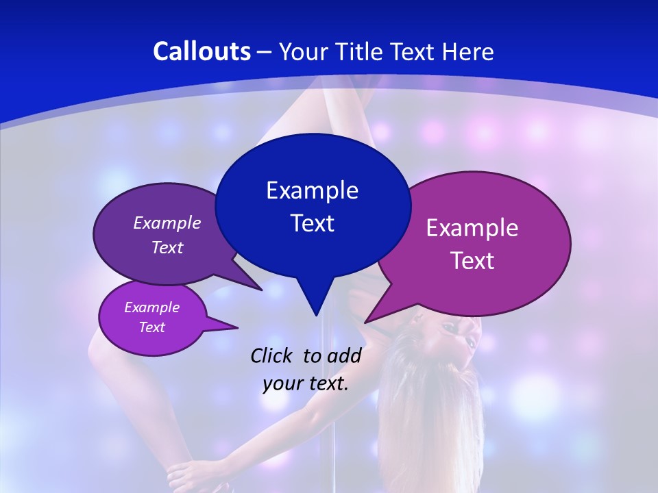 Black Pretty Young PowerPoint Template
