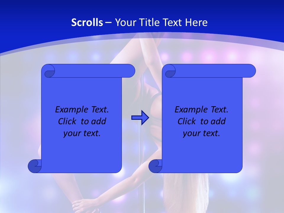 Black Pretty Young PowerPoint Template