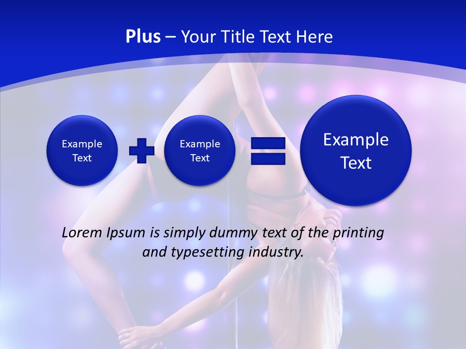 Black Pretty Young PowerPoint Template