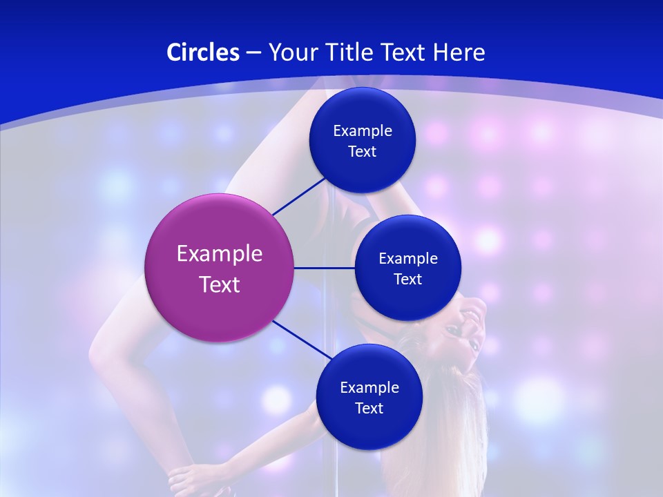 Black Pretty Young PowerPoint Template