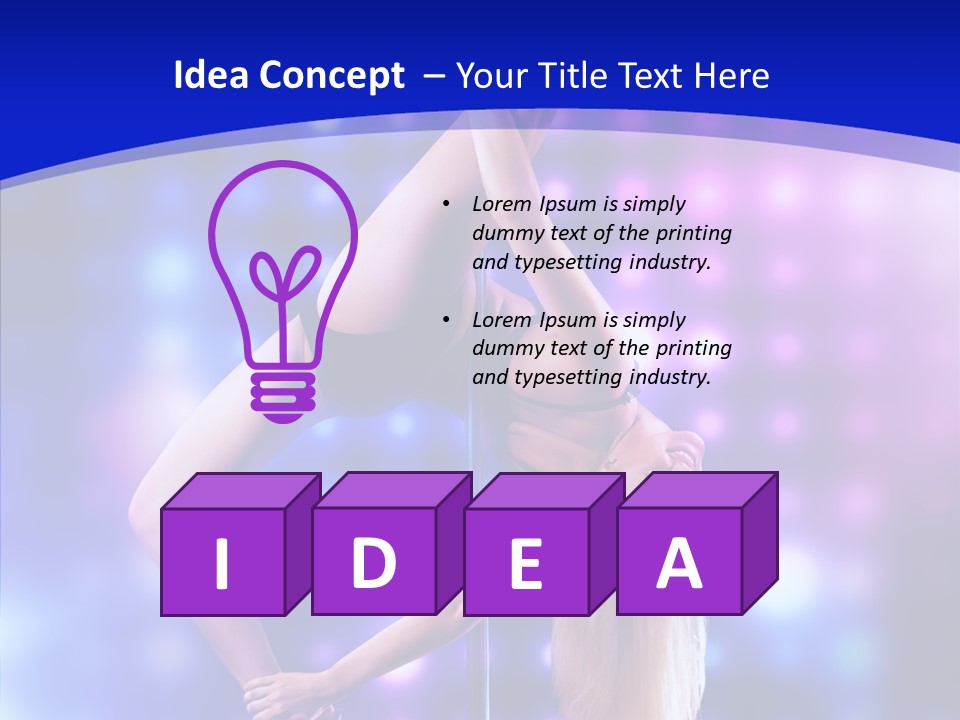 Black Pretty Young PowerPoint Template