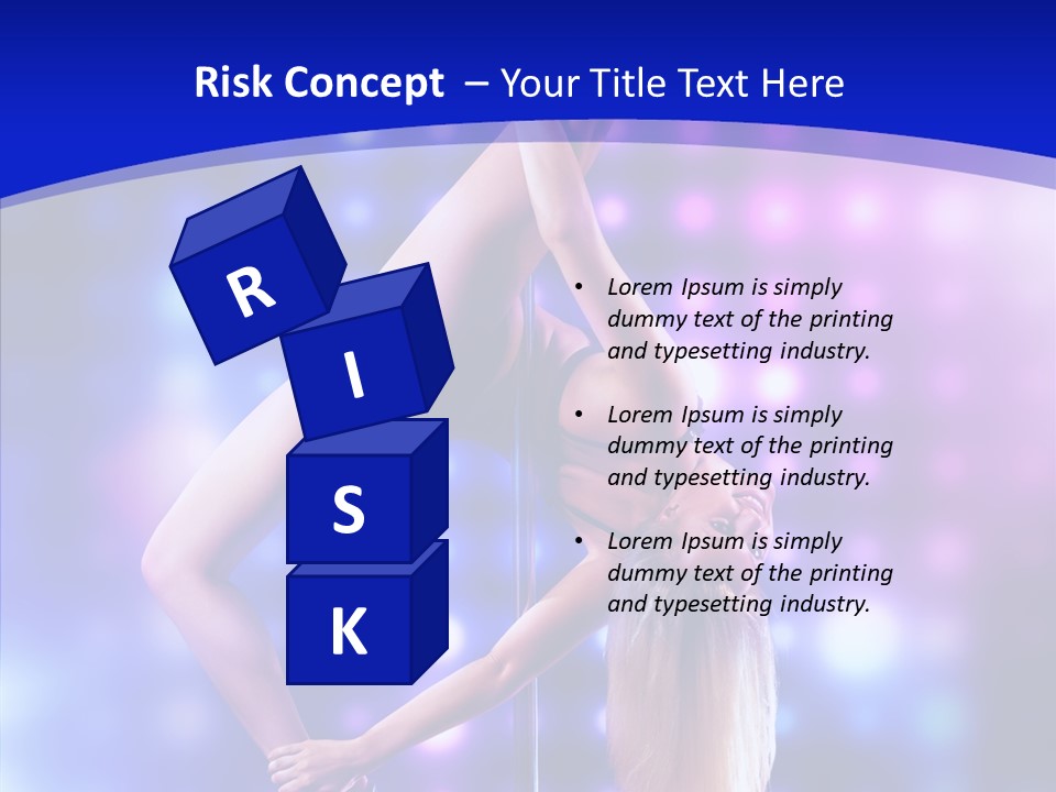 Black Pretty Young PowerPoint Template